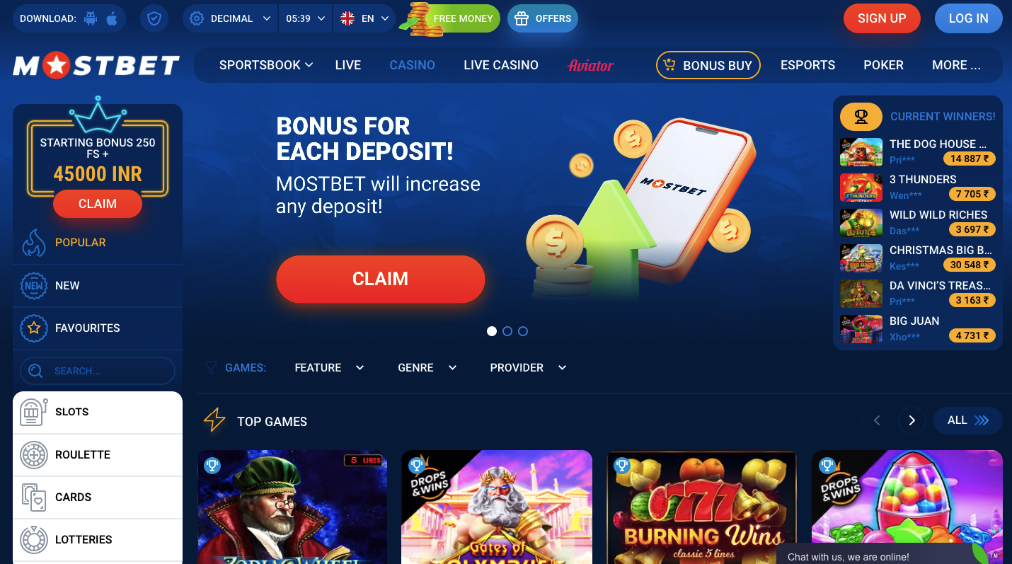 Mostbet Casino promo code